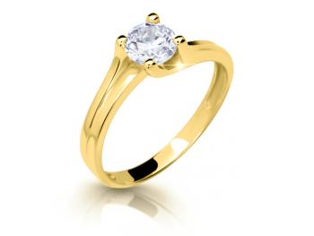Cutie Jewellery Dokonalý prsten ze žlutého zlata se zirkonem Z6871-2530-10-X-1 52 mm