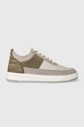 Kožené sneakers boty Filling Pieces Low Top Game šedá barva, 10133151174