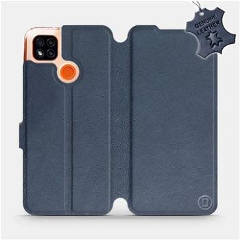 Flipové pouzdro na mobil Xiaomi Redmi 9C - Modré - kožené -   Blue Leather (5903516335589)