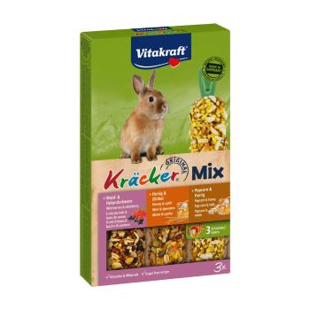 Vitakraft Kräcker Mix králík lesní ovoce, med a popcorn 3 ks