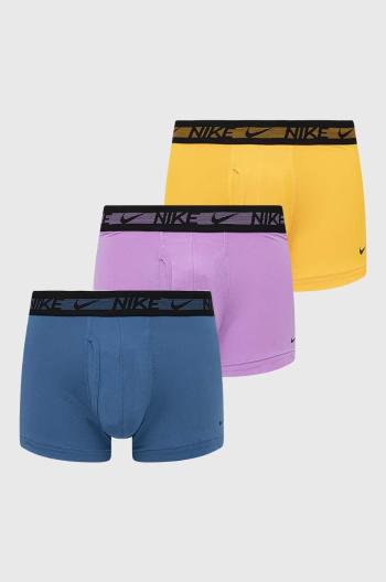 Boxerky Nike 3-pack pánské, žlutá barva