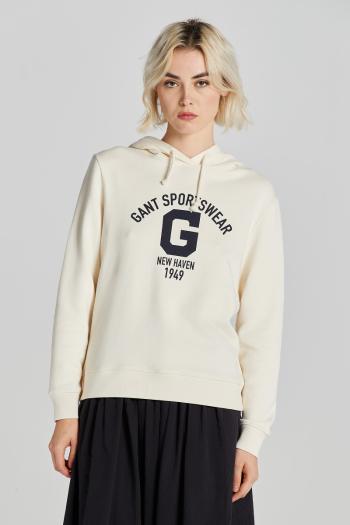 MIKINA GANT REG LOGO HOODIE CREAM