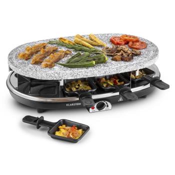 Klarstein Steaklette, raclette gril, 1500 W, granitová deska, pro 8 osob