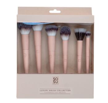 SOSU Cosmetics Luxury Brush Face sada štětců na obličej 6 ks