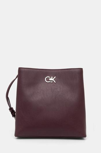 Kabelka Calvin Klein vínová barva, K60K612803