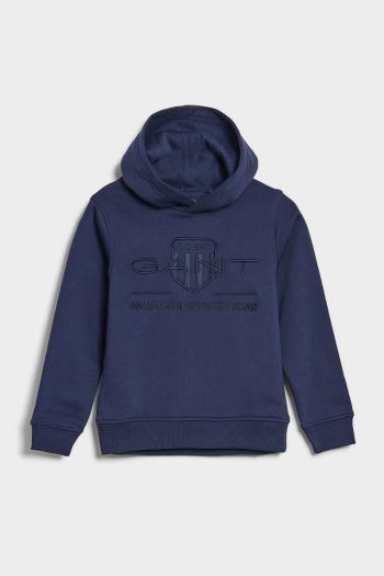 MIKINA GANT TONAL ARCHIVE SHIELD HOODIE CLASSIC BLUE