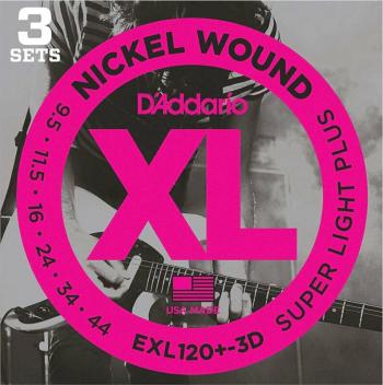 D'Addario EXL120+-3D Struny pro elektrickou kytaru