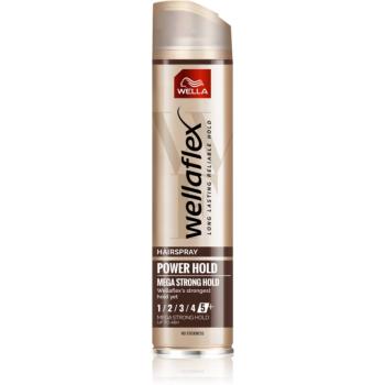 Wella Wellaflex Power Hold Form & Finish lak na vlasy s extra silnou fixací pro přirozenou fixaci 250 ml