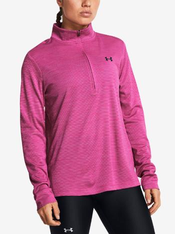 Under Armour Tech Textured 1/2 Zip Mikina Růžová