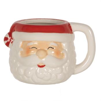 Keramický hrnek hlava Santa - 15*11*9 cm / 450 ml 6CEMU0133