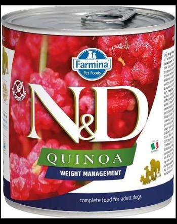 FARMINA N&amp;D Quinoa Dog Weight Management 285 g Conserva hrana caine, pentru controlul greutatii