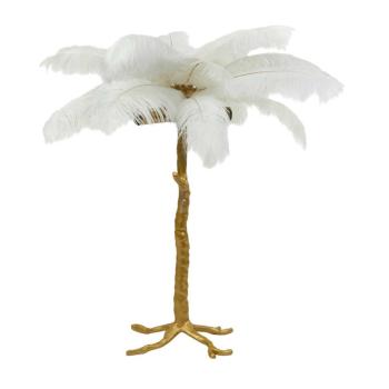 Designová zlatá stolní lampa s peříčky FEATHER - Ø 65*68 cm 1860626