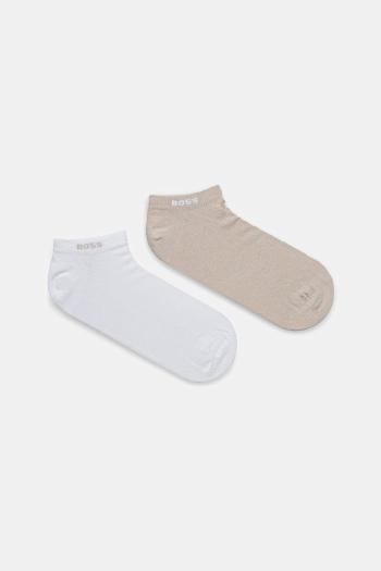 Ponožky BOSS 2-pak béžová farba, 50467730