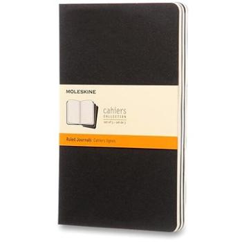 MOLESKINE Cahier L, černý - balení 3 ks (QP316)