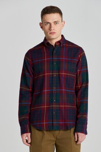 KOŠILE GANT REG UT PLAID FLANNEL CHECK PLUMPED RED