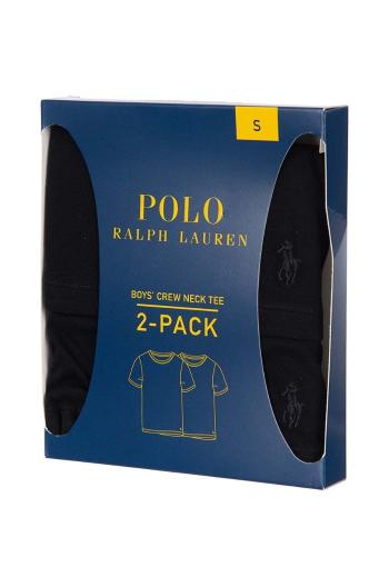 Pyžamo Polo Ralph Lauren 2-pack černá barva