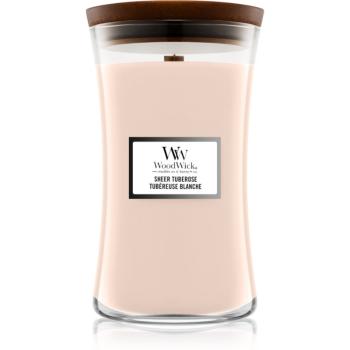 Woodwick Sheer Tuberose vonná svíčka 609 g