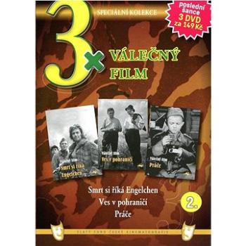 3x Válečný film 2: Smrt si říká Engelchen, Ves v pohraničí, Práče /papírové pošetky/ (3DVD) - DVD (7017-20)