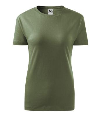 MALFINI Dámské tričko Basic - Khaki | M