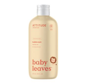 ATTITUDE Dětská pěna do koupele Baby leaves s vůní hruškové šťávy 473 ml