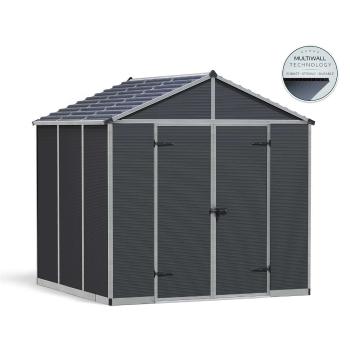 Palram - Canopia Rubicon 8&#039; x 8&#039; antracit heavy duty tá...