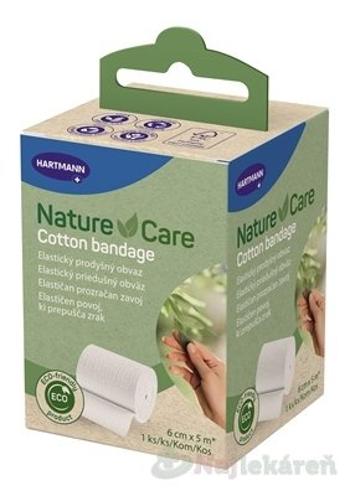 Nature Care Cotton bandage elastický obväz 6 cm x 5 m, 1 ks