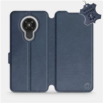 Flip pouzdro na mobil Nokia 5.3 - Modré - kožené -   Blue Leather (5903516260195)