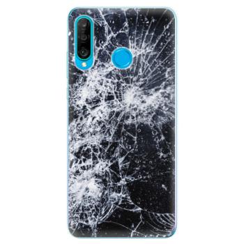 Odolné silikonové pouzdro iSaprio - Cracked - Huawei P30 Lite