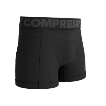 Compressport SEAMLESS BOXER Pánské funkční boxerky, černá, velikost