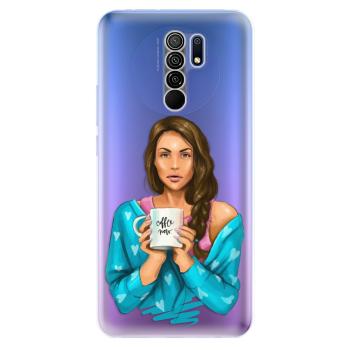 Odolné silikonové pouzdro iSaprio - Coffe Now - Brunette - Xiaomi Redmi 9