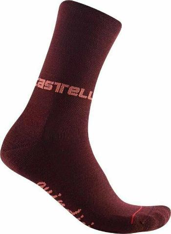 Castelli Quindici Soft Merino W Sock Bordeaux L/XL Cyklo ponožky