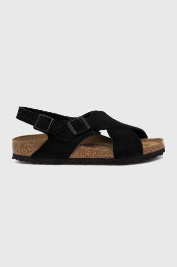 Semišové sandály Birkenstock Tulum SFB dámské, černá barva, 1024086-black