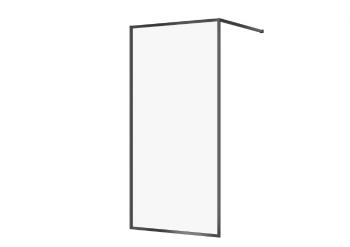 CERSANIT Sprchový kout WALK-IN LARGA ČERNÉ 100X200 TRANSPARENT SKLO S932-139