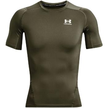 Under Armour HEATGEAR ARMOUR COMP Pánské triko, khaki, velikost