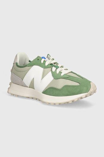 Sneakers boty New Balance 327 zelená barva, U327CE