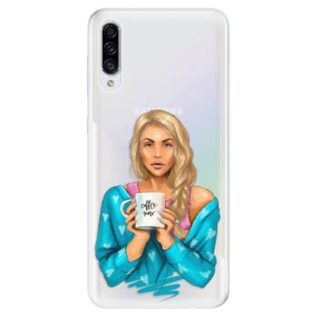 Odolné silikonové pouzdro iSaprio - Coffe Now - Blond - Samsung Galaxy A30s