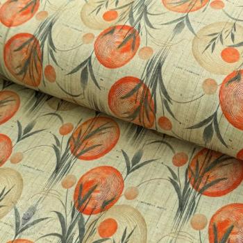 Úplet VISCOSE Enjoy The Silence orange digital print