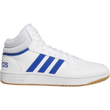 adidas HOOPS 3.0 MID Pánské kotníkové tenisky, bílá, velikost 46 2/3