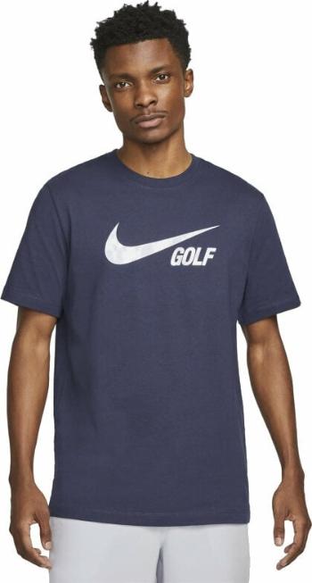 Nike Swoosh Mens Golf T-Shirt Midnight Navy S Polo košile