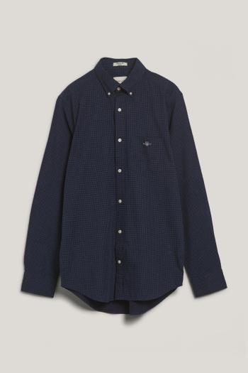 KOŠILE GANT REG MICRO PRINT SHIRT EVENING BLUE
