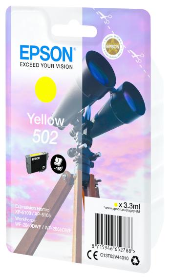 Epson 502 C13T02V44020 žlutý (yellow) originální cartridge, výprodej