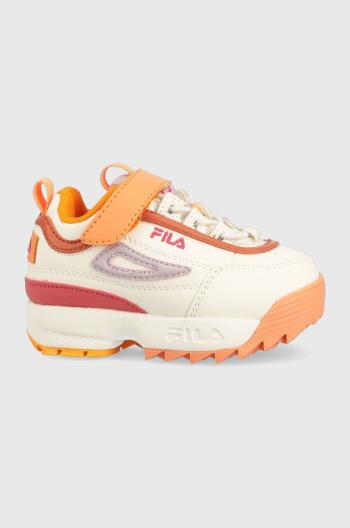 Dětské sneakers boty Fila Disruptor oranžová barva