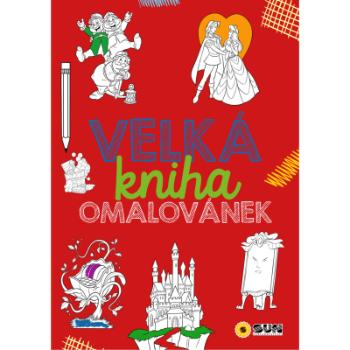 Velká kniha omalovánek - červená