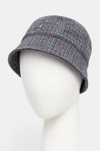 Klobouk Kangol WARPED HERRINGBONE DOME tmavomodrá barva, K5430.NG411