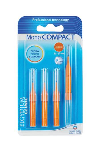 Elgydium Mono Compact Orange mezizubní kartáček 4 ks