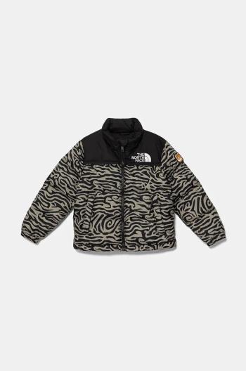 Dětská péřová bunda The North Face TEEN 1996 RETRO NUPTSE JACKET béžová barva, NF0A8A4C4IY1