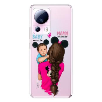 Odolné silikonové pouzdro iSaprio - Mama Mouse Brunette and Boy - Xiaomi 13 Lite