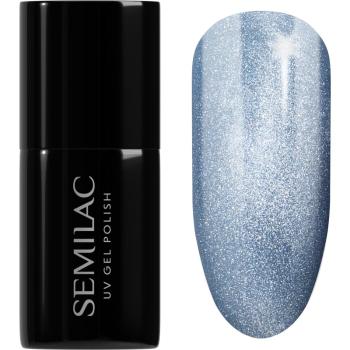 Semilac UV Hybrid Gloss GALA gelový lak na nehty s použitím UV/LED lampy odstín 665 Blueberry Gloss 7 ml