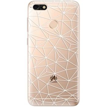 iSaprio Abstract Triangles 03 - white pro Huawei P9 Lite Mini (trian03w-TPU2-P9Lm)