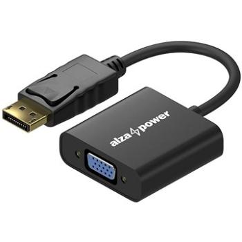 AlzaPower DisplayPort (M) na VGA (F) 0.1m matná černá (APW-ADDPVG01A)